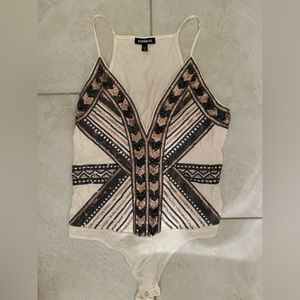 Express, medium sequin bodysuit